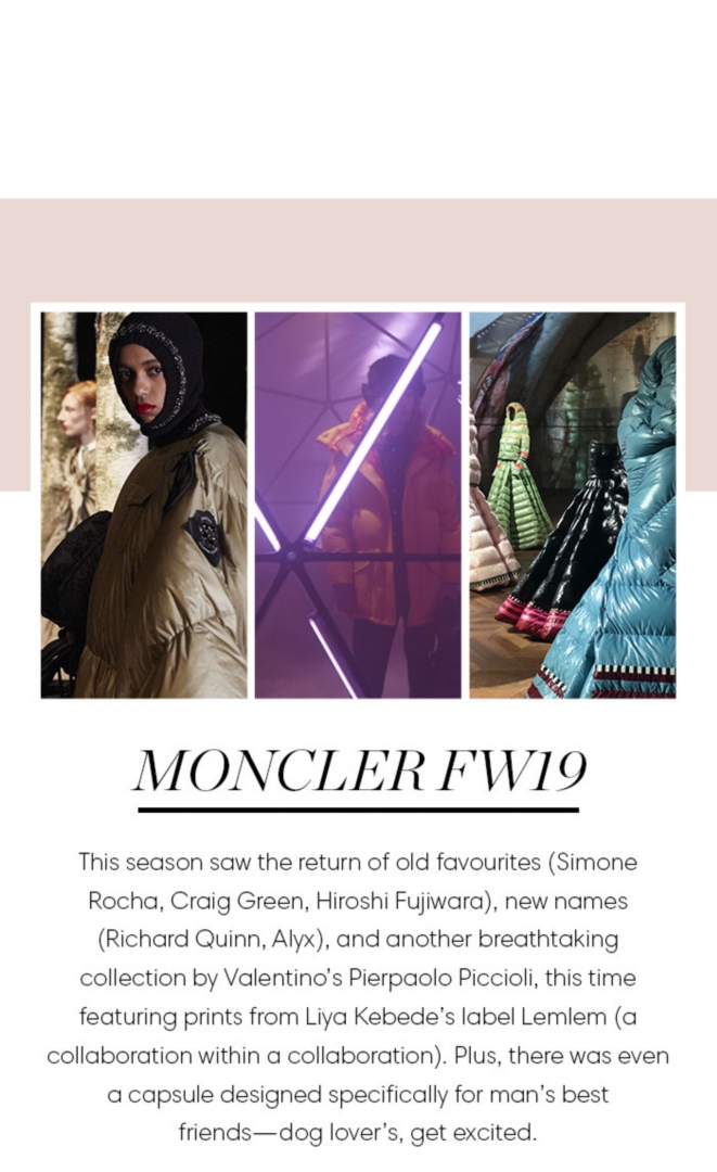 Moncler fw19 online