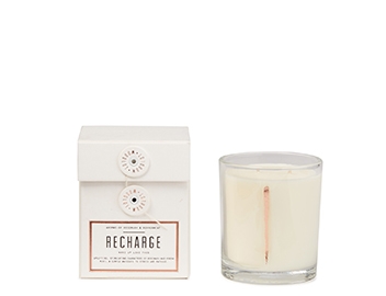 Holt Renfrew image of WOODLOT. Recharge natural scented candle. $39. SHOP WOODLOT