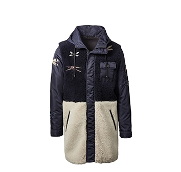 Holt Renfrew image of VALENTINO Dragonfly Shearling Coat. $7390. FIND IN-STORE