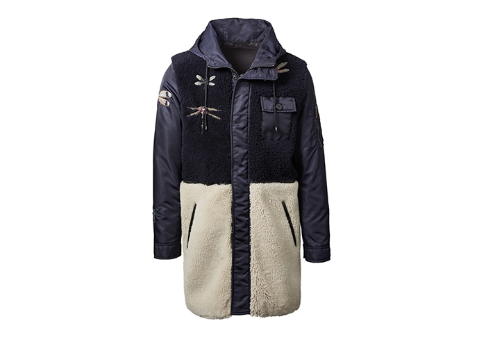 Holt Renfrew image of VALENTINO Dragonfly Shearling Coat. $7390. FIND IN-STORE