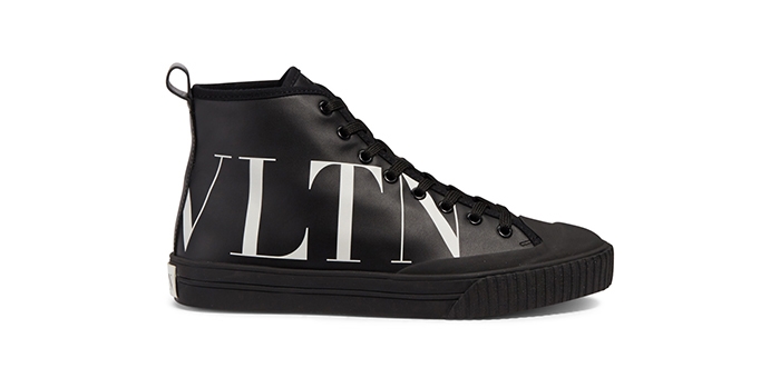 Holt Renfrew image of VALENTINO VLTN leather high-top sneaker. $895. SHOP NOW
