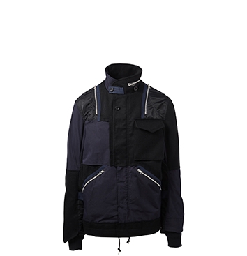 Holt Renfrew image of SACAI Mixed Media Jacket. $1665. FIND IN-STORE