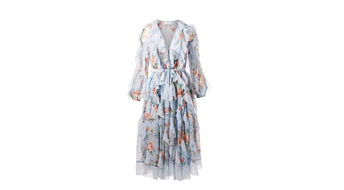 Zimmermann bowie waterfall outlet dress