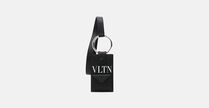 Holt Renfrew Image of VALENTINO. VLTN Logo neck wallet. $900. FIND YOUR STORE