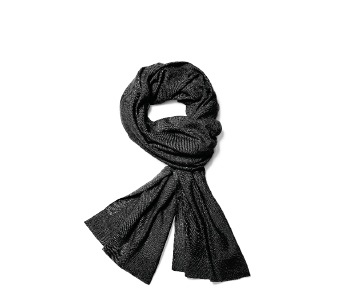 Holt Renfrew image of NAADAM. Chetwyn travel wrap made from ethically sourced Mongolian cashmere. $145. SHOP NAADAM
