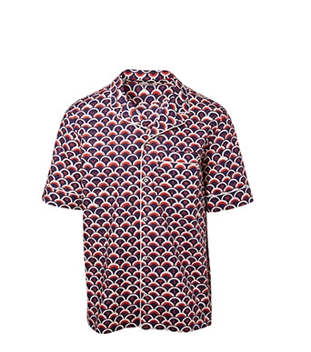 Holt Renfrew image of VALENTINO Short Sleeve Shirt In Valentino Scale Print. $1060.