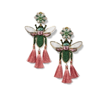 Holt Renfrew image of MERCEDES SALAZAR. Tropics tassel earrings made by Colombian artisans. $228 – on sale. SHOP MERCEDES SALAZAR