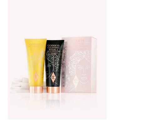 Holt Renfrew image of CHARLOTTE TILBURY. Goddess Dual Cleanser - Miracle Spa-In-A-Jar Duo. $55. SHOP NOW