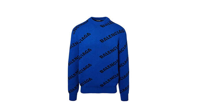 Holt Renfrew image of BALENCIAGA. Wool Logo Sweater. $1540.