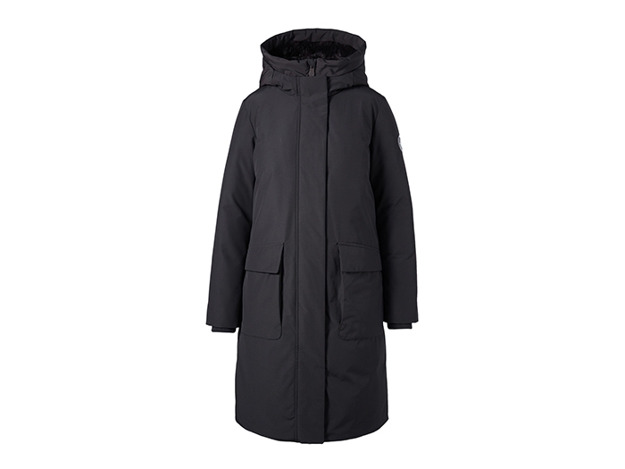Holt Renfrew image of SAVE THE DUCK. Women’s vegan Arctic parka with faux fur hood. $698. SHOP SAVE THE DUCK