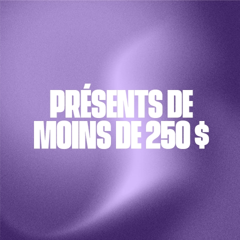 PRÉSENTS DE MOINS DE 250 $