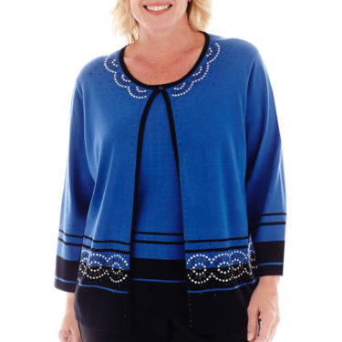 Alfred Dunner® Windy City Border Two For One Top - JCPenney