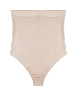 SPANX Suit Your Fancy High Waisted Thong Champagne Beige M