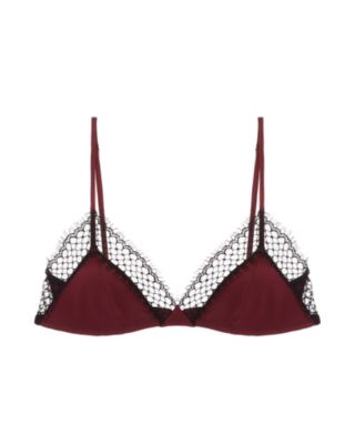 Kiki de Montparnasse Melanie Soft Bra in Cabernet