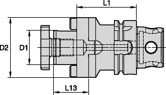KM4X63™ Shank Tools Combi Type Shell Mill Adapters