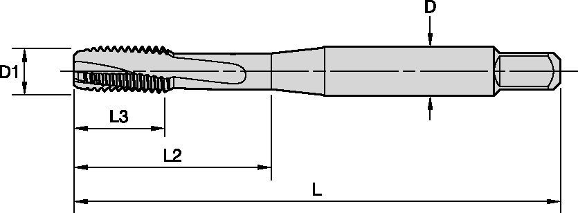 Victory™ Spiral-Flute HSS-E-PM Taps • Blind Holes