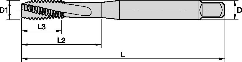Victory™ Spiral-Flute HSS-E Taps • Blind Holes