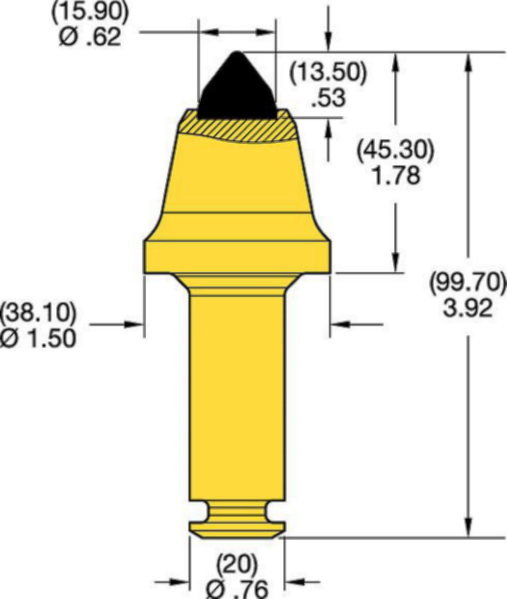 Meißel für 20 mm Schaft • RS und C Serie