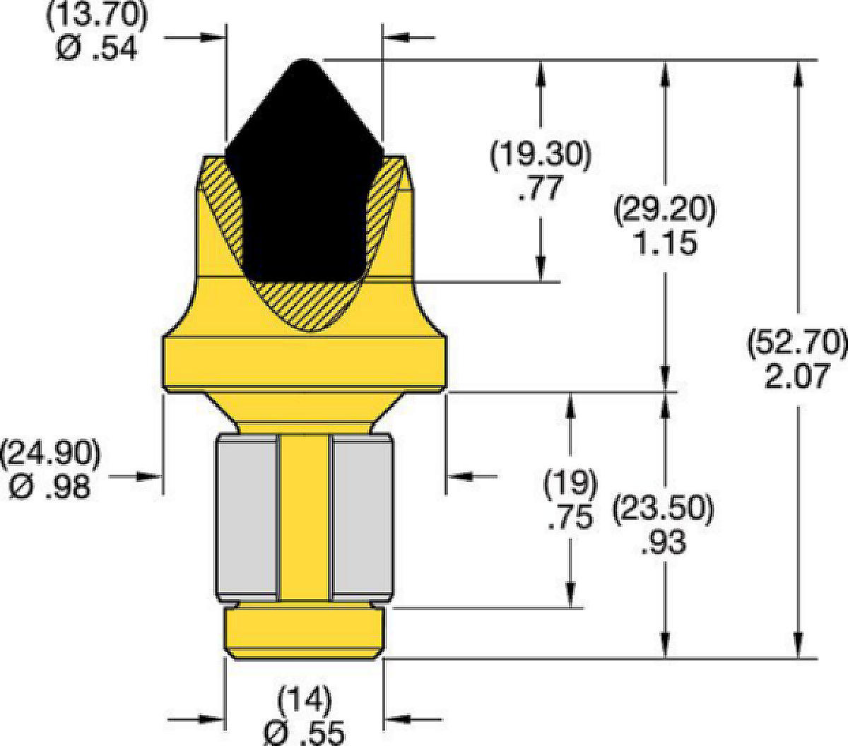 Meißel für 14 mm Schaft • CM Serie