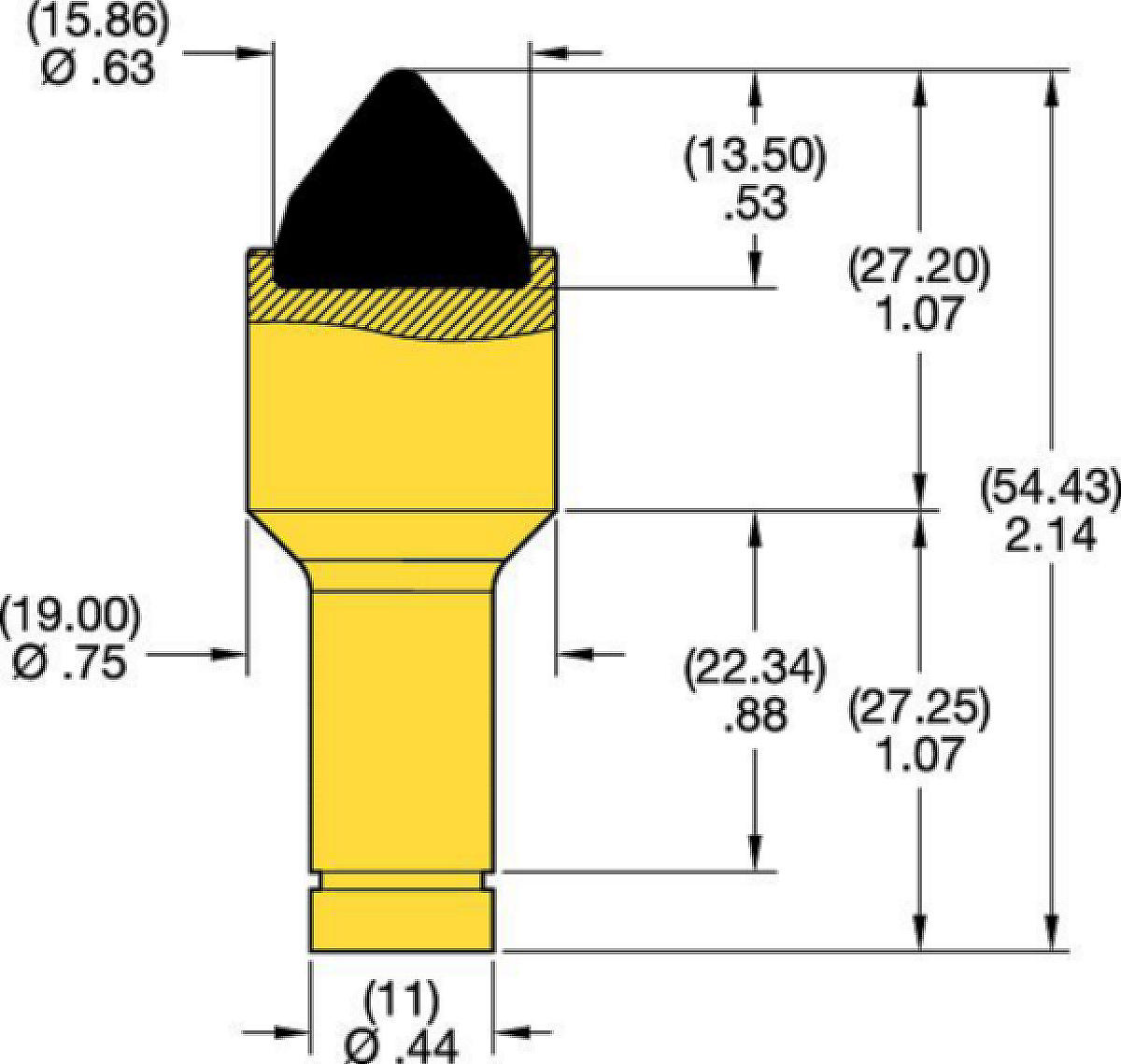 Meißel für 11 mm Schaft • CM Serie