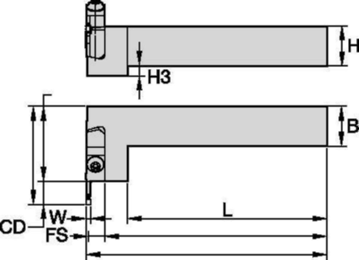 WMTモジュラーツールホルダー • エンドマウント • 溝入れ加工、突っ切り加工、および端面溝入れ加工 • メトリック