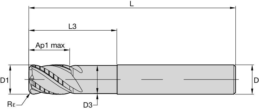 Solid Carbide End Milling - HARVI™ I Solid Carbide End Mill for ...