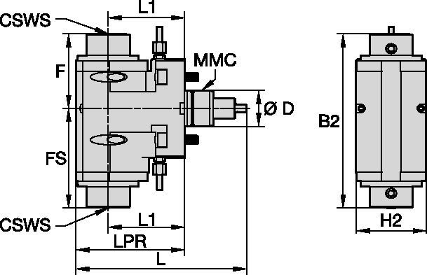 DMG Mori • napędzane oprawki promieniowe • KM<sup>™</sup> • MMC 001