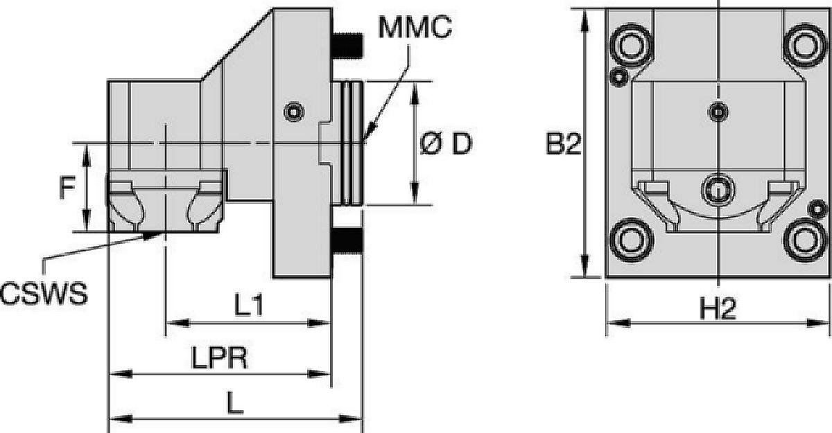 DMG Mori • Ferramenta estática radial • KM™ • MMC 002
