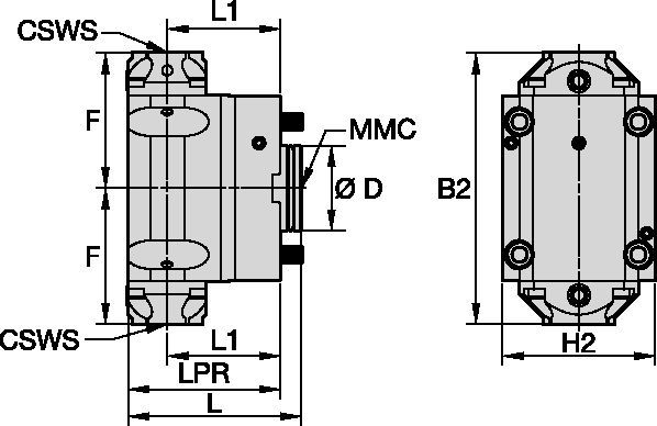 DMG Mori • Statyczne oprawki promieniowe • KM • MMC 002