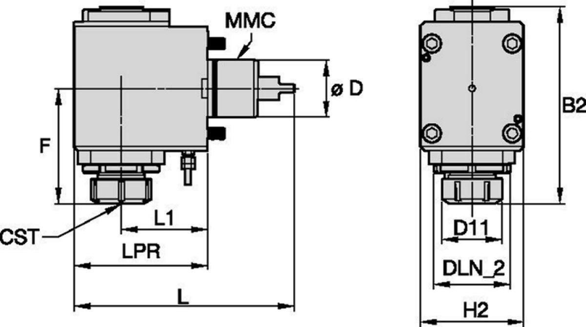 DMG Mori • Herramienta a motor radial • ER™ • MMC 002