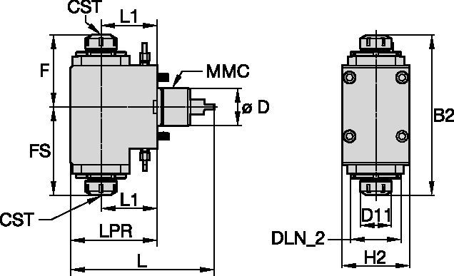 DMG Mori • napędzane oprawki promieniowe • ER • MMC 002