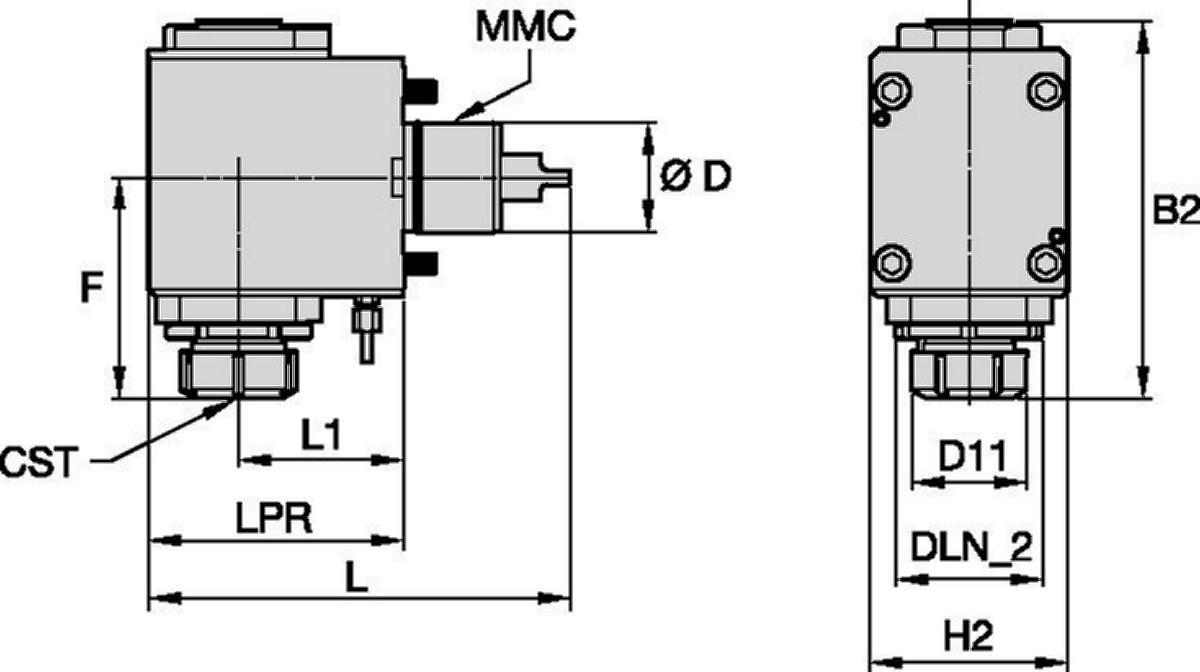 DMG Mori • Herramienta a motor radial • ER™ • MMC 002