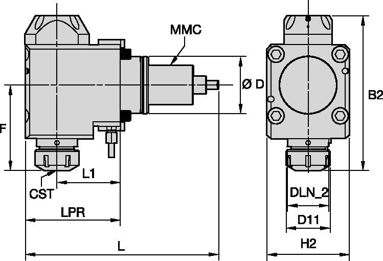 Doosan • napędzane oprawki promieniowe • ER<sup>™</sup> • MMC 036