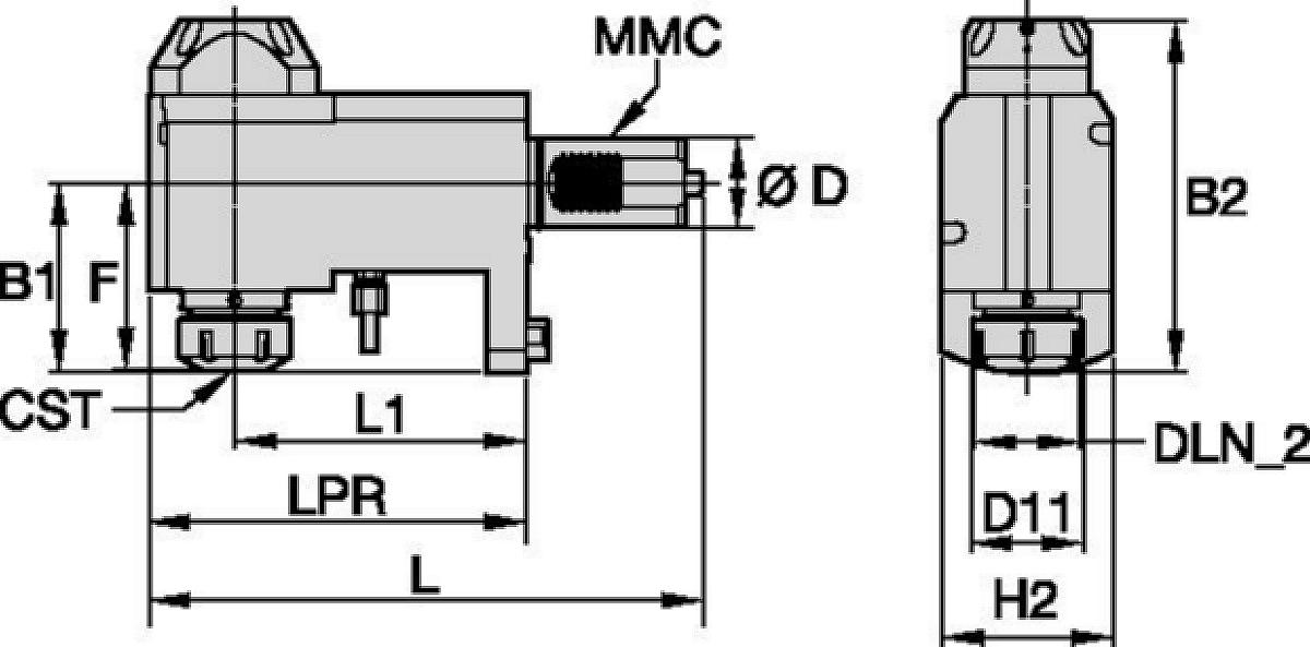 Mazak™ • Herramienta a motor radial • ER™ • MMC 017