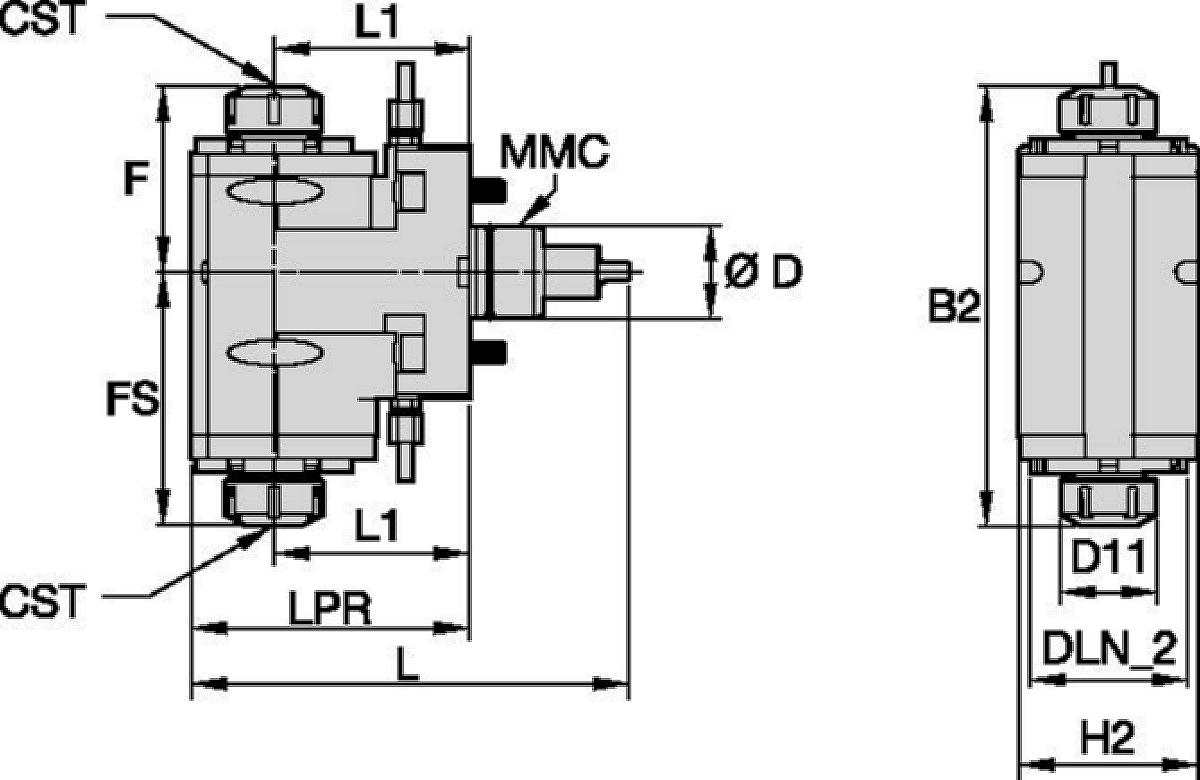 DMG Mori • Приводной инструмент, радиальное крепление • ER™ • MMC 001