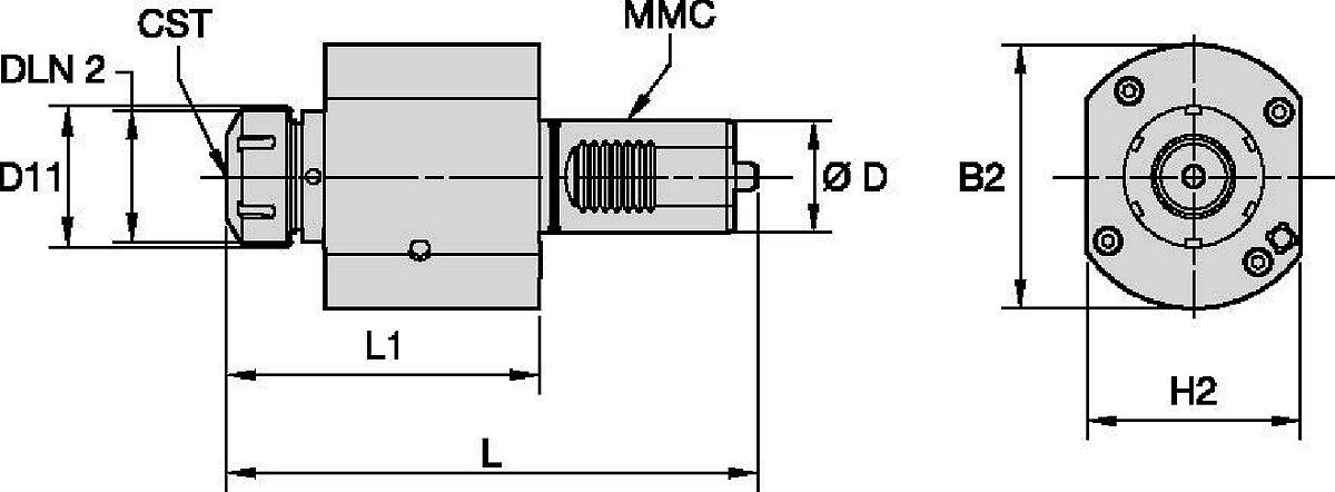 Mazak™ • Herramienta a motor axial • ER™ • MMC 017