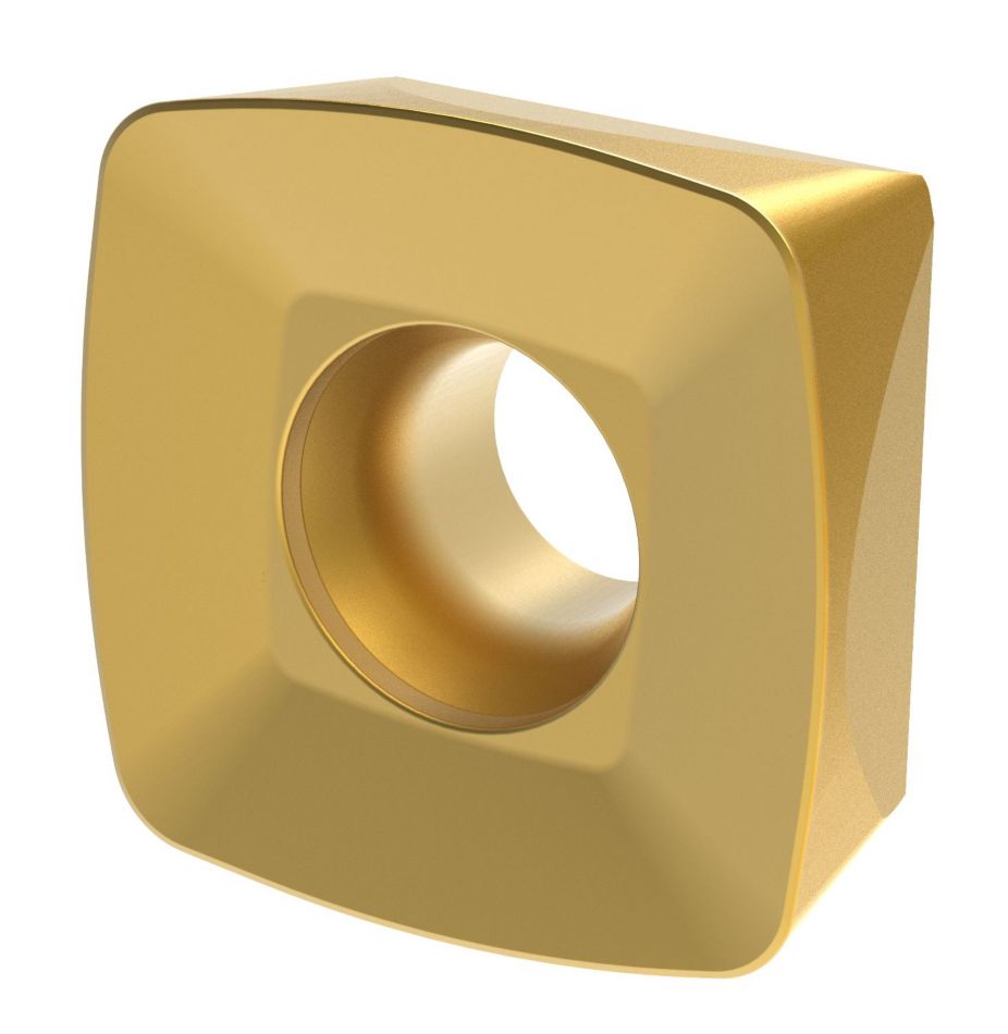 XDPT12-GP • Precision pressed insert; improved cost per edge. General use on alloyed steels. Good balance across all machining situations
