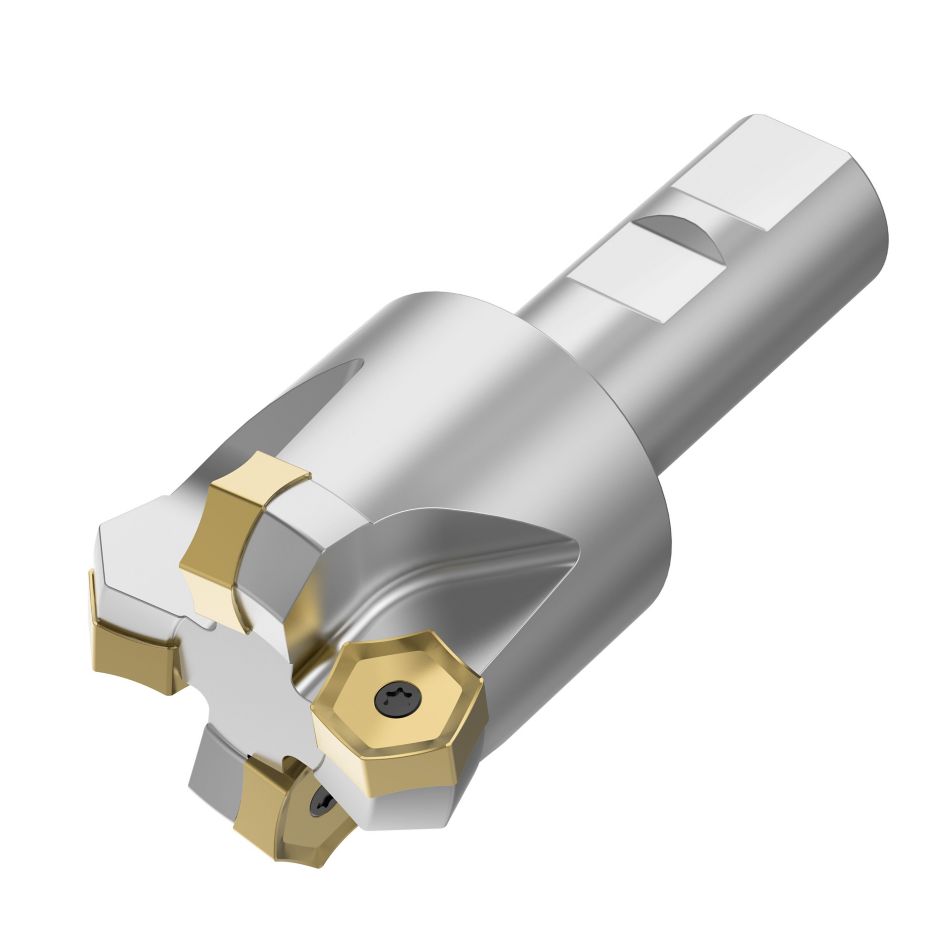 Face milling cutter for multiple materials