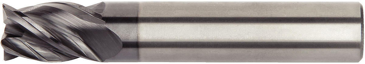 HARVI™ I TE Four Flute End Mill for Roughing and Finishing Covering the Broadest Range of Applications and Materials