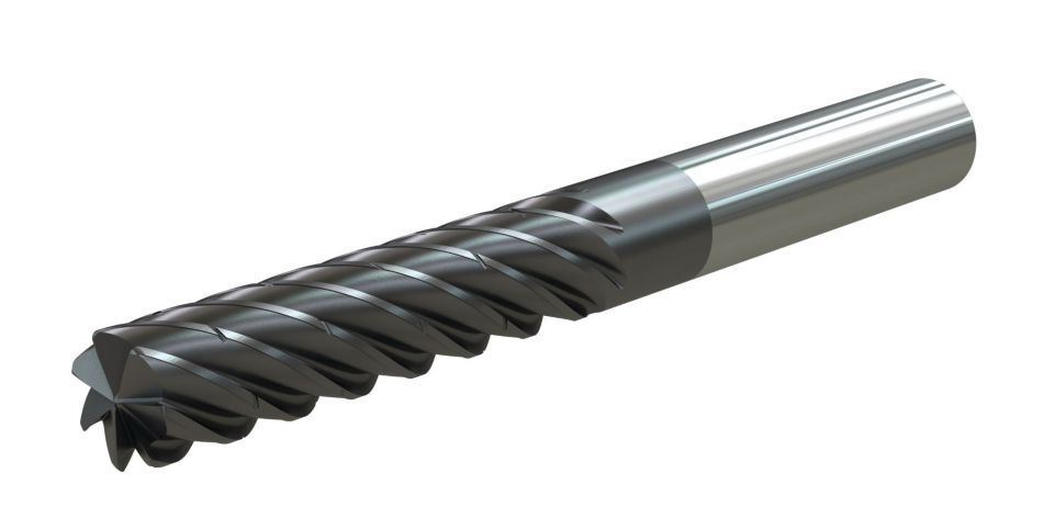 Series 771T • Radiused • 7 Flutes • Cylindrical Shank • Inch