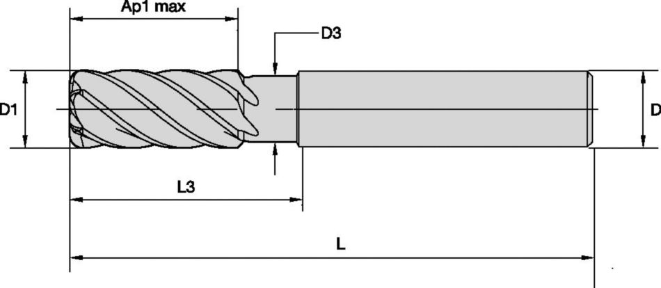 Vollhartmetall-Schaftfräsen - HARVI™ III Vollhartmetall-Schaftfräser ...