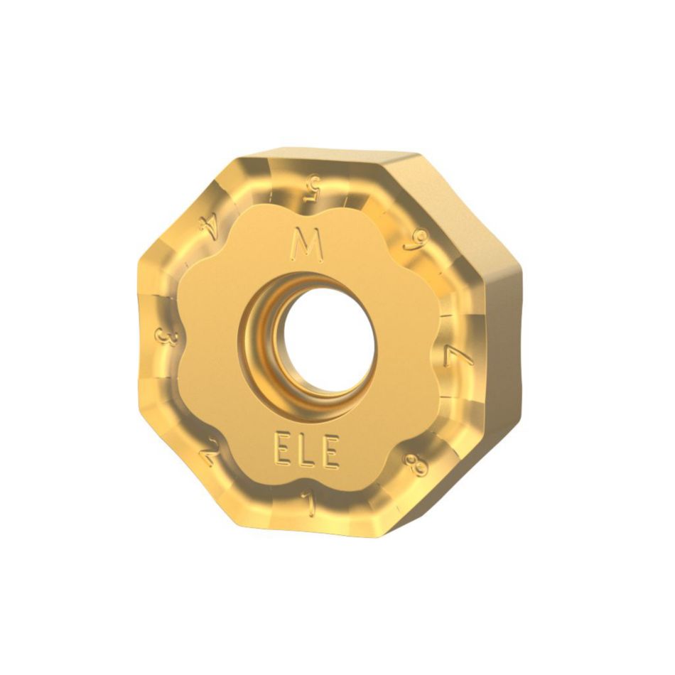 Face Milling Milling insert with wiper facet • Honed cutting edge