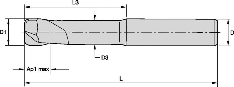 Solid Carbide End Milling MaxiMet™ Solid Carbide End Mill for Roughing ...