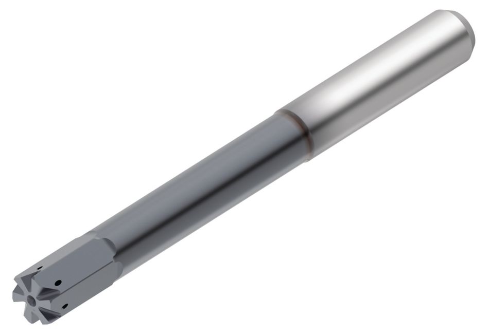 Holefinishing Solid Carbide Reamer for Through Holes in Steel