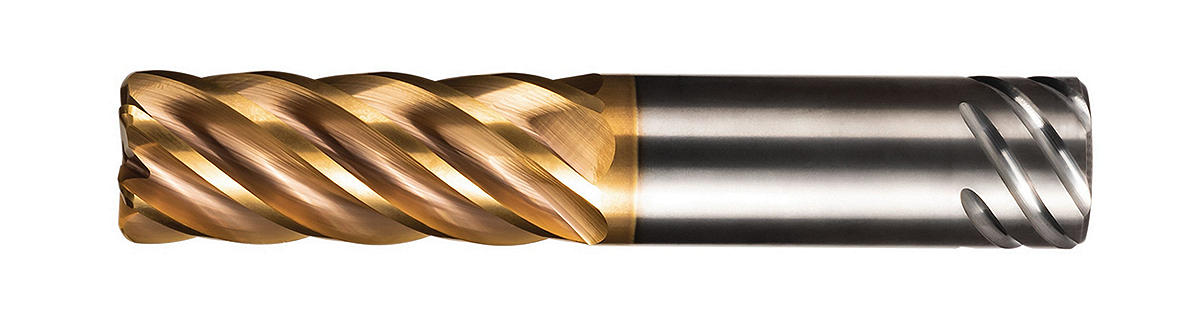 HARVI™ III Solid Carbide End Mill for High Feed Roughing and Finishing with Maximum Metal Removal Rates