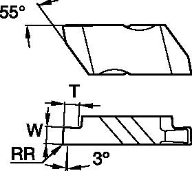 Grooving and CutOff Top Notch™ Groove and Turn Inserts