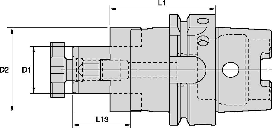HSK80A Shank Tools Combi Shell Mill Adapters