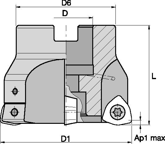 KSWM • KenFeed™ - Indexable Shell Mills
