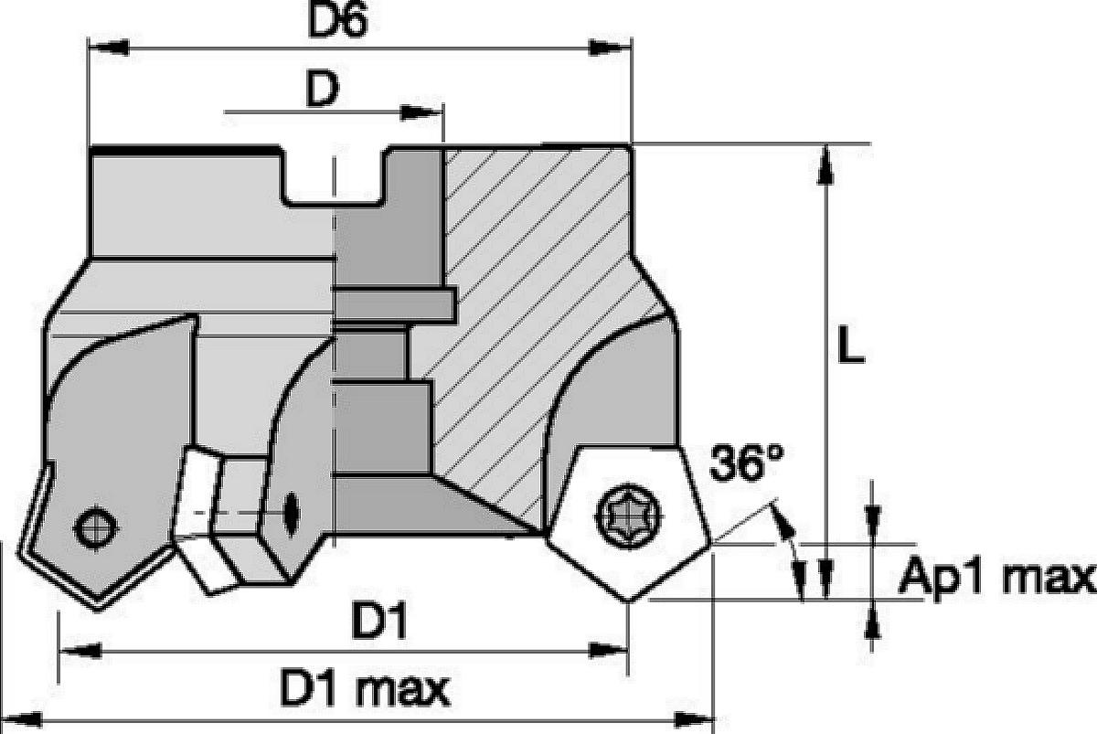 Indexable Shell Mills • 36° and 66°