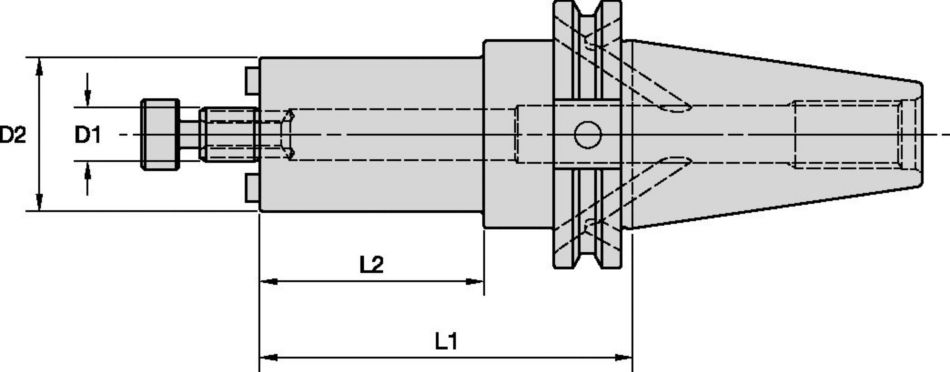 CAT40 Shank Tools - Shell Mill Adapters with Through Coolant